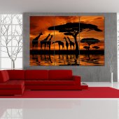 Africa - Triptych Forex Print