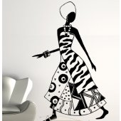 African Dancer Wall Stickers