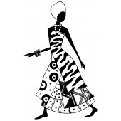 African Dancer Wall Stickers