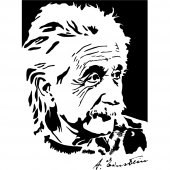 Albert Einstein Wall Stickers