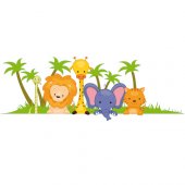 Animals of the Jungle Wall Stickers