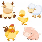 Animals Set Wall Stickers