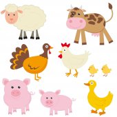 Animals Set Wall Stickers