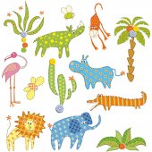 Animals Set Wall Stickers