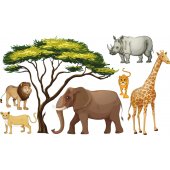 Animals Set Wall Stickers