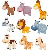 Animals Set Wall Stickers