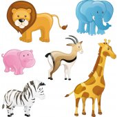 Animals Set Wall Stickers