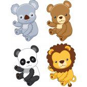 Animals Set Wall Stickers