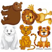 Animals Set Wall Stickers