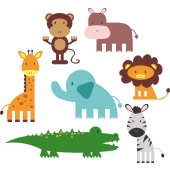 Animals Set Wall Stickers