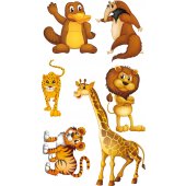 Animals Set Wall Stickers