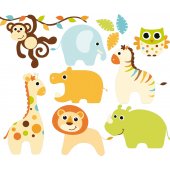 Animals Set Wall Stickers