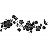 Asian Flower Wall Stickers