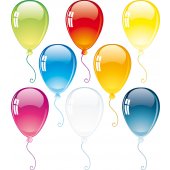 Balloons Set Wall Stickers