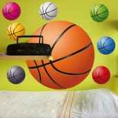 Basketballs Set Wall Stickers