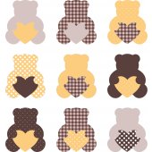 Bears Set Wall Stickers