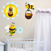 Bees Set Wall Stickers