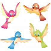 Bird Set Wall Stickers