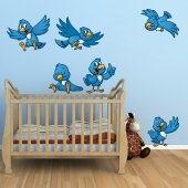 Bird Set Wall Stickers