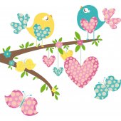 Birds and Butterflies Wall Stickers