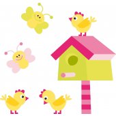 Birds and Butterflies Wall Stickers