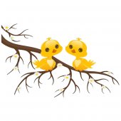 Birds Branch Wall Stickers