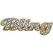 Bling Gold Strass Wall Stickers