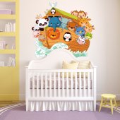 Boat Animals Wall Stickers