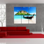 Boat - Triptych Forex Print