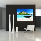 Boat - Triptych Forex Print