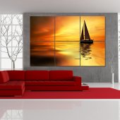 Boat - Triptych Forex Print