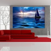 Boat - Triptych Forex Print