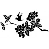 Branch with Bird Wall Stickers