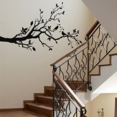 Branch with Bird Wall Stickers