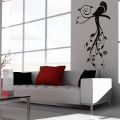 Branch with Bird Wall Stickers