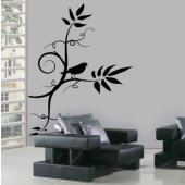 Branch with Bird Wall Stickers