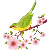 Branch with Bird Wall Stickers