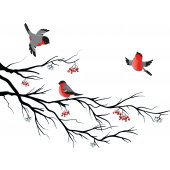 Branch with Bird Wall Stickers