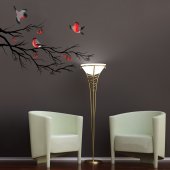 Branch with Bird Wall Stickers