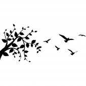 Branch with Bird Wall Stickers