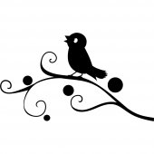 Branch with Bird Wall Stickers