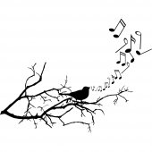 Branch with Bird Wall Stickers