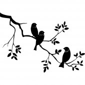 Branch with Bird Wall Stickers