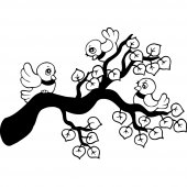 Branch with Birds Wall Stickers