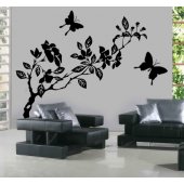 Branch with Butterflies Wall Stickers