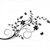 Branch with Butterflies Wall Stickers