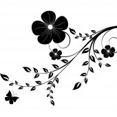 Branch with Butterflies Wall Stickers