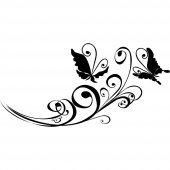 Branch with Butterflies Wall Stickers