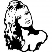 Brigitte Bardot Wall Stickers