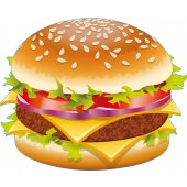 Burger Wall Stickers